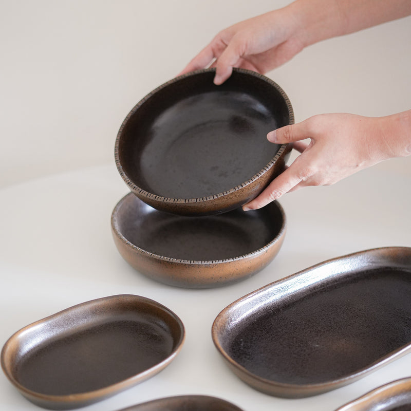 Pecan Brown Salad Bowl