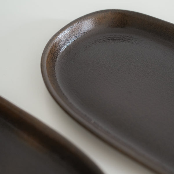 Pecan Brown Long Serving Platter