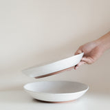 Speckled White Dimpled Pasta Dish (11")