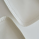 Speckled White Organic Hand Pressed Platter