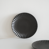 Metallic Matte Black Scallop Side Plate