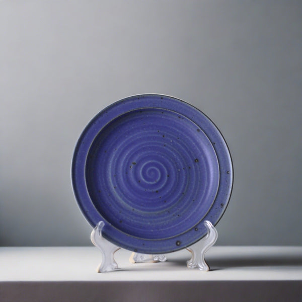 Cobalt Blue Narrow Rimmed Dessert Plate (8")