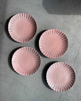Sakura Pink Crackled Glaze Floral Side Plate