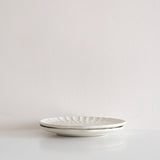 Speckled White Organic Hand Pressed Side Plate (8")